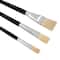 Flat White Taklon 3 Piece Long Handle Oil & Acrylic Brush Set by Artist's Loft®
